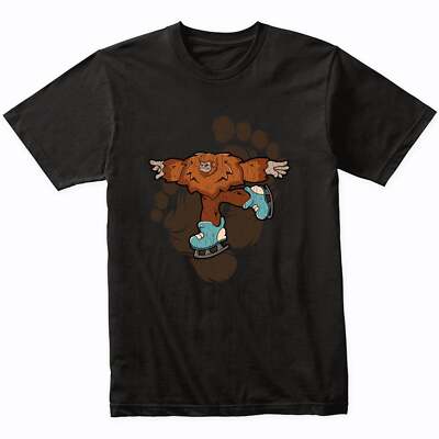 Bigfoot Figure Skating Shirt - Sasquatch on Figure Skates Funny T-Shirt