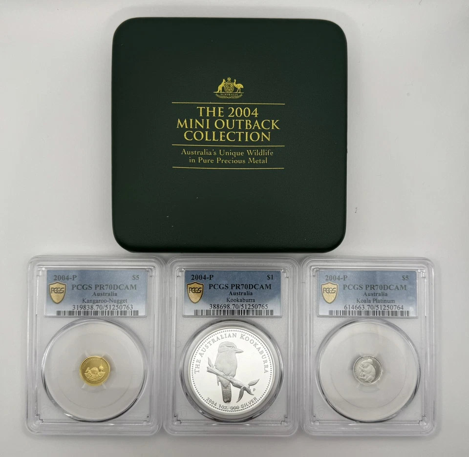 2004 Australian Mini Outback PR70 POP 1 Proof Set • Gold Silver & Platinum Coin - Image 2 of 4