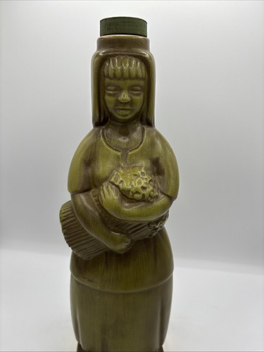 Double Springs Bourbon Decanter Green Lady Designed By Eric Olsen 1968 - Picture 2 of 8