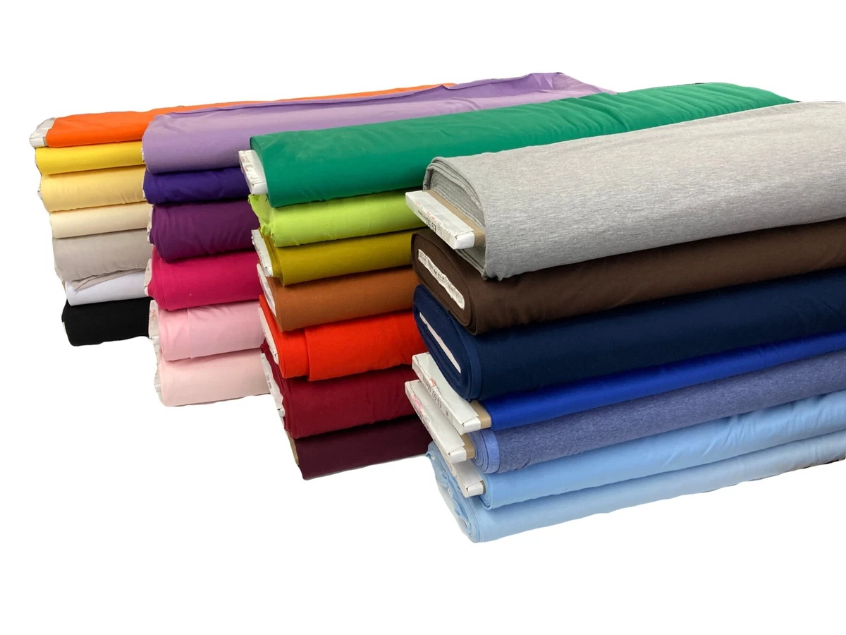 Cotton Jersey Fabric Plain Stretch Knit Oeko Tex Legging Fabric Approx 200GSM