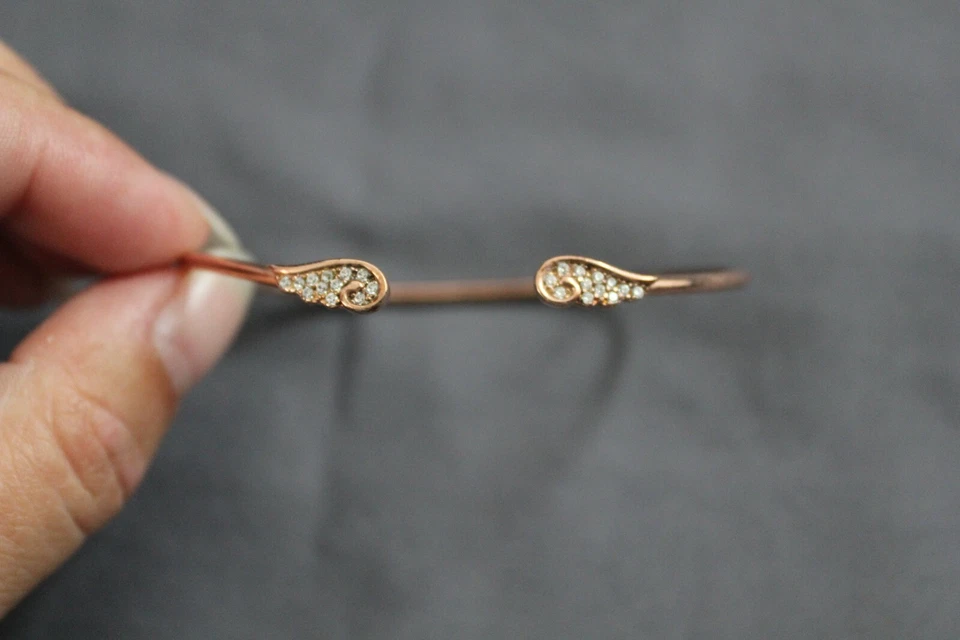 Brazalete Ala de Ángel Nomination Chapado en Oro Rosa Circonita Cúbica 145337/011 Nuevo con Etiquetas Foto 2 de 3