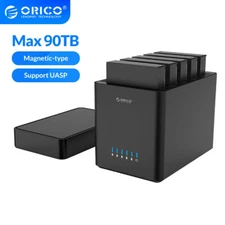 ORICO 5 Bay 3.5'' Hard Drive Enclosure USB3.0 to SATA3.0 Magnetic-type HDD Case