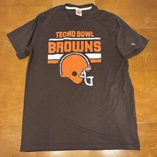 Clevland Browns Shirt Mens Large Brown NFL Short Sleeve Football Homage