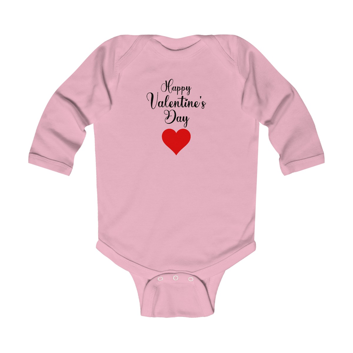 Happy Valentine's Day Red Heart Infant Baby Bodysuit Matching Family