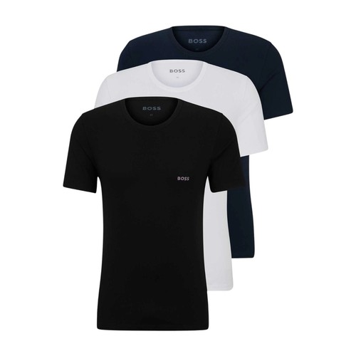 Hugo Boss Mens 3 Pack T Shirts Classic Black Blue White Size S M L - Picture 6 of 6