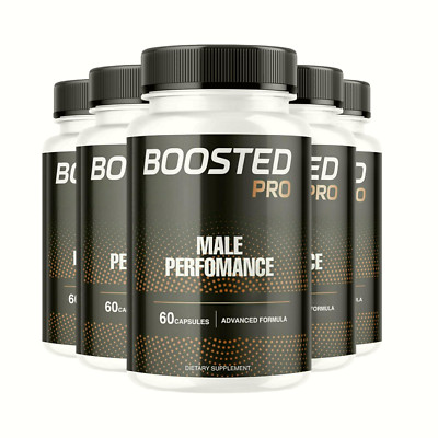5-Pack Boosted Pro Capsules for Male Performance and Energy - 300 ...