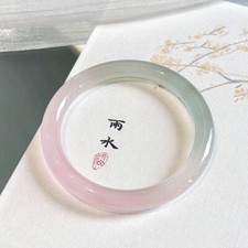 Women Bangle Bracelet Natural Agate Quartz Chalcedony Gemstone Jewelry 52-63mm