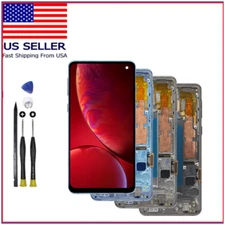 For Samsung Galaxy S10 G973 LCD Display Touch Screen Digitizer Replacement+Frame