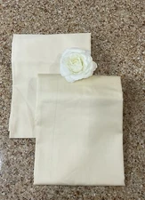 Palais Royale 30" X 30" Euro Pillow Shams Sateen-Feel Set Of 2 Beige