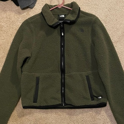 The north face dunraven Sherpa crop zip 