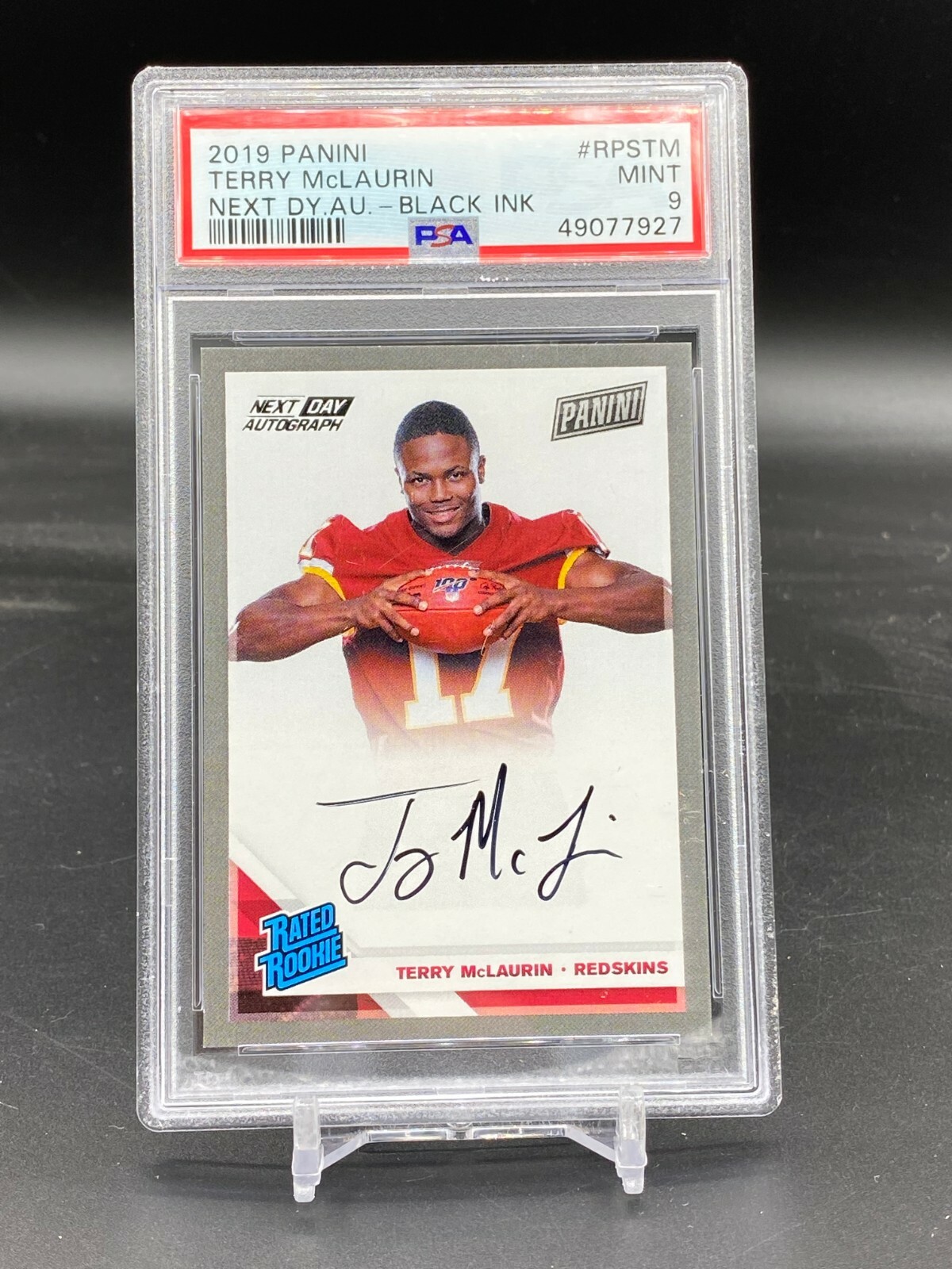 Terry McLaurin Panini Next Day Autographs #RPSTM Black Ink