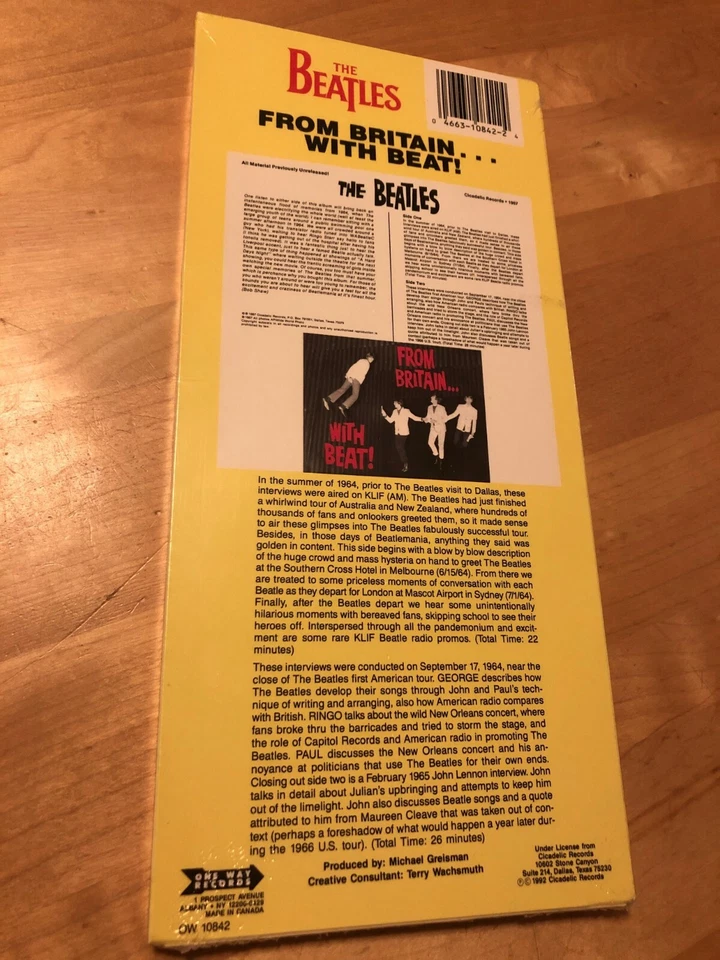 THE BEATLES From Britain With Beat CD BRAND NEW LONGBOX RARE Classic Interviews Foto 2 de 2