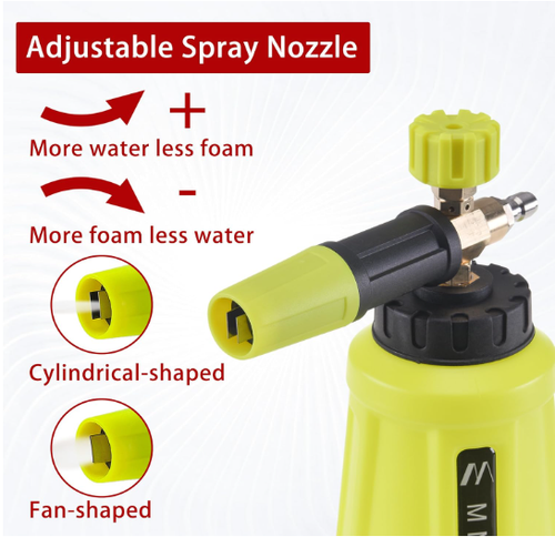 M MINGLE High Pressure Washer Gun with Foam Cannon, Cannon Dual... - Picture 3 of 9