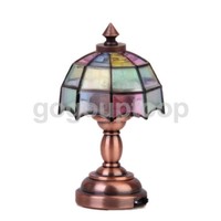 Doll House Miniature Colored Shade Desk Lighting Lamp Led Light With Battery Doll House Miniature Colored Shade Desk Lighting Lamp Led Light With Battery
