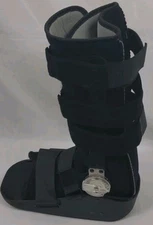 MaxTrax DJ Orthopedics Non-Pneumatic Large Tall Walking Boot Brace Black