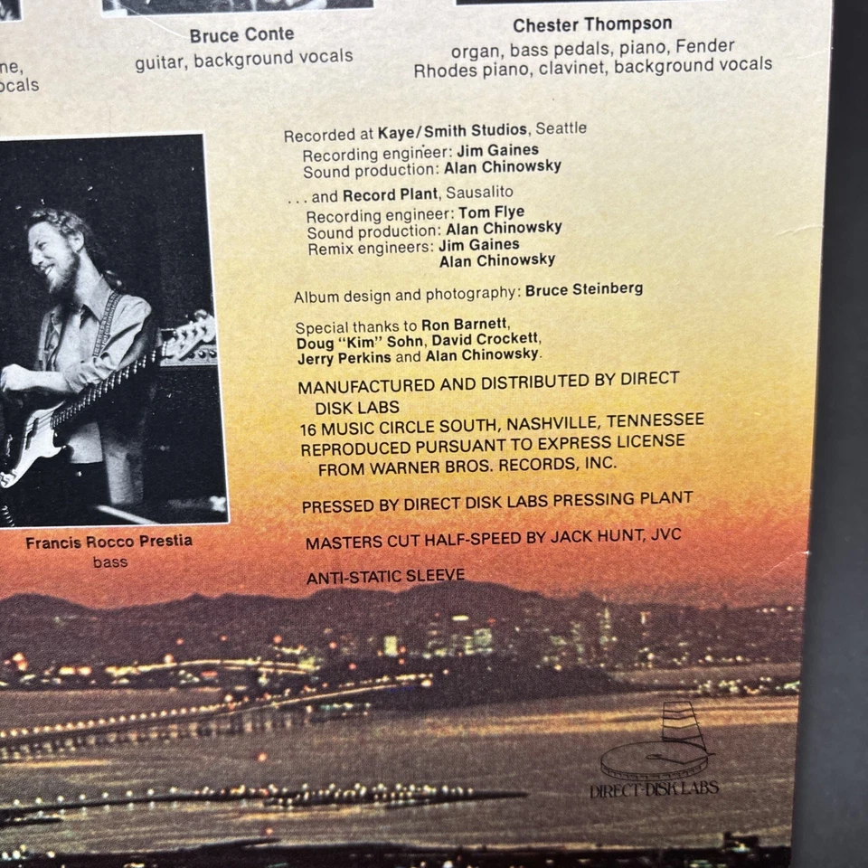 Tower of Power - Back To Oakland Half Speed Direct Disk JVC Like MFSL LP, EX - Image 3 of 4