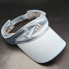 Adidas visor pale blue adjustable strap-back hat