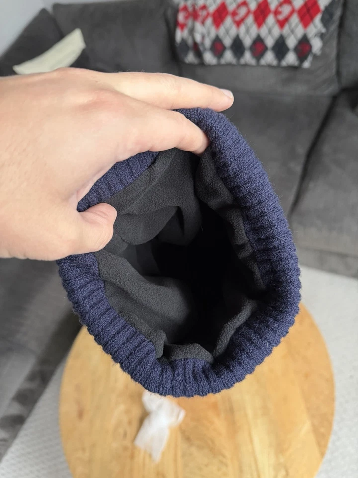 Boné chapéu inverno John Daly Heart of A Lion Beanie - Forro de lã - Azul marinho - Imagem 4 de 4