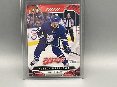 2019-20 UPPER DECK MVP AUSTON MATTHEWS RED RC SP #ED 11/100 # 217