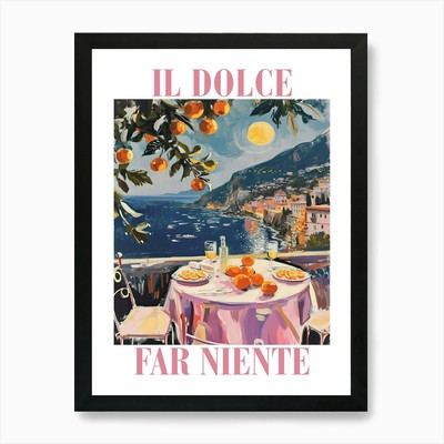 Il Dolce Far Niente Sizilien Italien Ni gerahmtes Wandbild Poster Leinwanddruck Bild