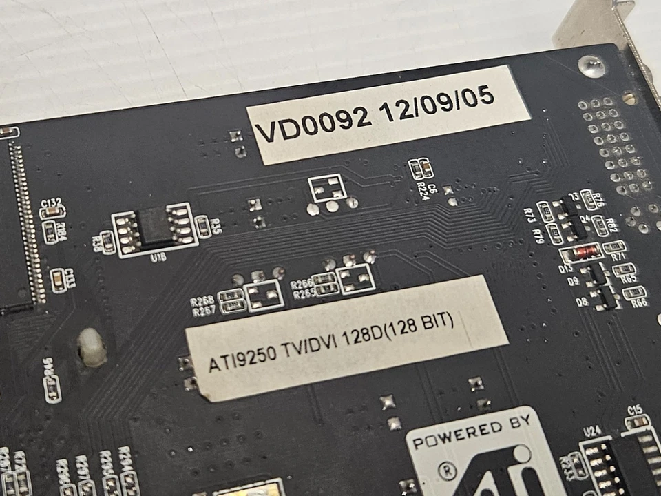 ATI Radeon 9250 128MB DDR, 128BIT, AGP 8x, VGA, DVI, AGP-9250-TD2V-128D, WORKING - Image 4 of 4