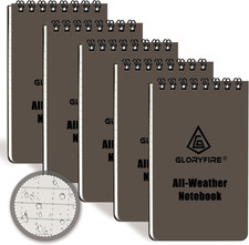 Waterproof Notebook Tactical All-Weather Spiral Memo Paper Notepad with Waterpro