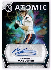 2022 Panini Elements Mac Jones Atomic Autographs Xenon /7 Patriots