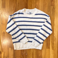 American Eagle Women s Medium Stripped Sweate...