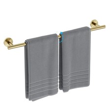 24 Inch Brushed Gold Towel Bar, Bathroom Towel Rack, Modern Bathroom Decor