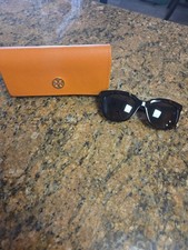 Tory Burch Sunglasses Ty7105 With Case Dark Brown, Gold Colpr Decoration