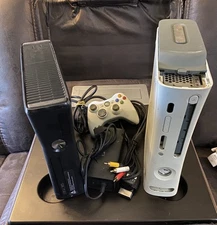 Lot of 2 Xbox 360 Consoles AS-IS For Parts or Repair + Controller & Accessories