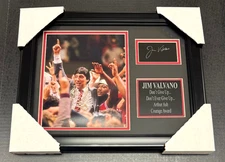 JIM VALVANO LASER ENGRAVED AUTOGRAPHED Facsimile Framed 8x10 Photo Speech