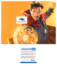 BENEDICT CUMBERBATCH AUTOGRAPH SIGNED 8X10 PHOTO DR DOCTOR STRANGE MARVEL ACOA