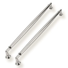 10 Pack 10 Inch 256mm Vibrant Polished Nickel Cabinet Pulls Solid Heavy Duty...