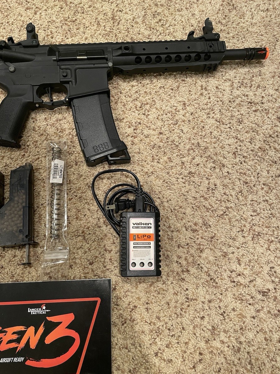 Lancer Tactical Gen 3 Programmable Trigger M4 Airsoft Gun | eBay