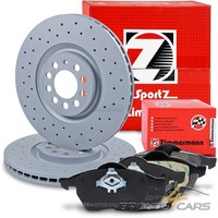 Zimmermann SPORT-BREMSSCHEIBEN +BelÄGe Vorne FÜR Audi TT Seat Leon VW Bora