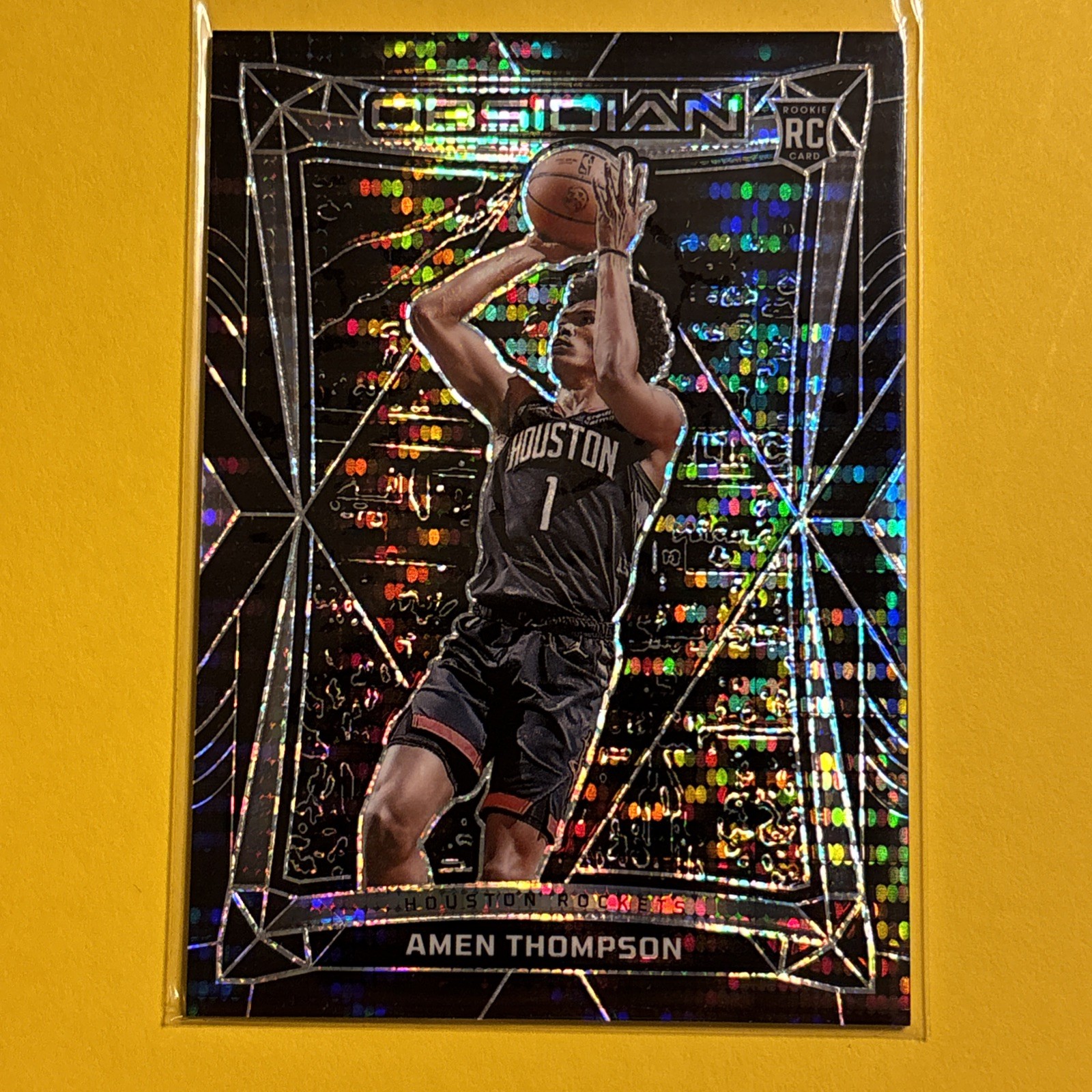 2023-24 Panini Obsidian - Amen Thompson #179 Electric Etch International (RC)