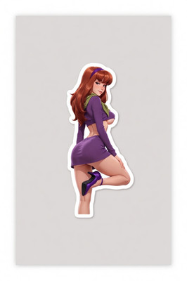Daphne Scooby Doo Anime Waifu Sticker 3'' 6'' Car Vinyl Decal