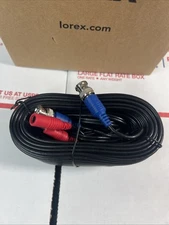 NEW Lorex 60ft 4K Ul BNC/DC Extension Cable 60BNCU4k1P - SAME DAY SHIP
