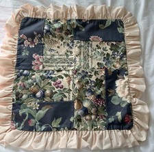 Handmade Floral Patchwork Square Cushion Cover Frilled Edge New