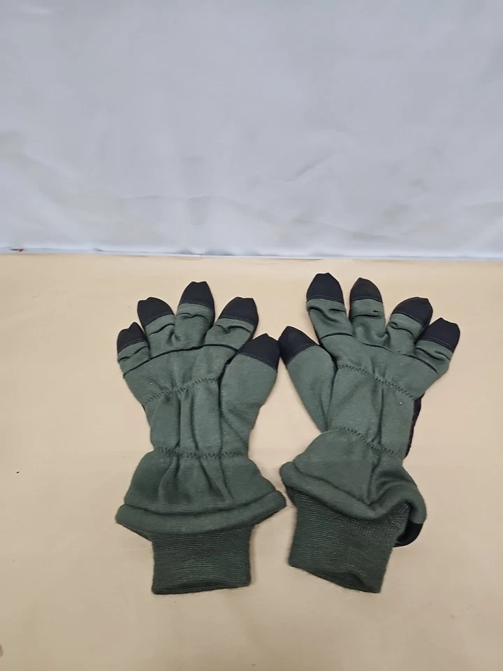 全新 美国军队 Intermediate 冷飞行手套 尺寸 7 军绿色 黑色 — 第 2/4 张图片
