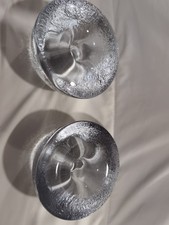 Vintage Littala Kekeritt Glass Candle Holder Pair Timo Sarpaneva Finland Mcm Vintage Littala Kekeritt Glass Candle Holder Pair Timo Sarpaneva Finland Mcm
