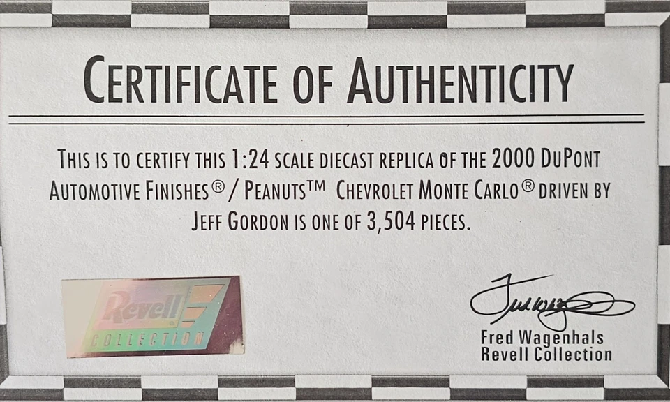 Jeff Gordon #24 2000 Revell 1/24 Peanuts 50ª celebración con figura de Snoopy Foto 4 de 4