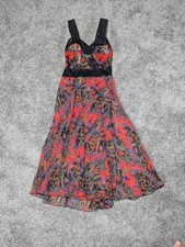 VTG Victoria s Secret Gold Label Floral Nightgown Size P Full Length Slip Dress