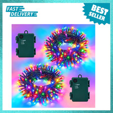 Battery Operated Christmas Lights 100 LED 33ft Multicolor Waterproof Indoor