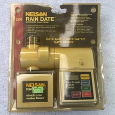Nelson Rain Date Electronic Water Timer #5300, Set Times 1 min-12 hrs