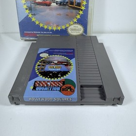 Hollywood Squares -- Nintendo NES Original Game & Rental Box w/ Instructions