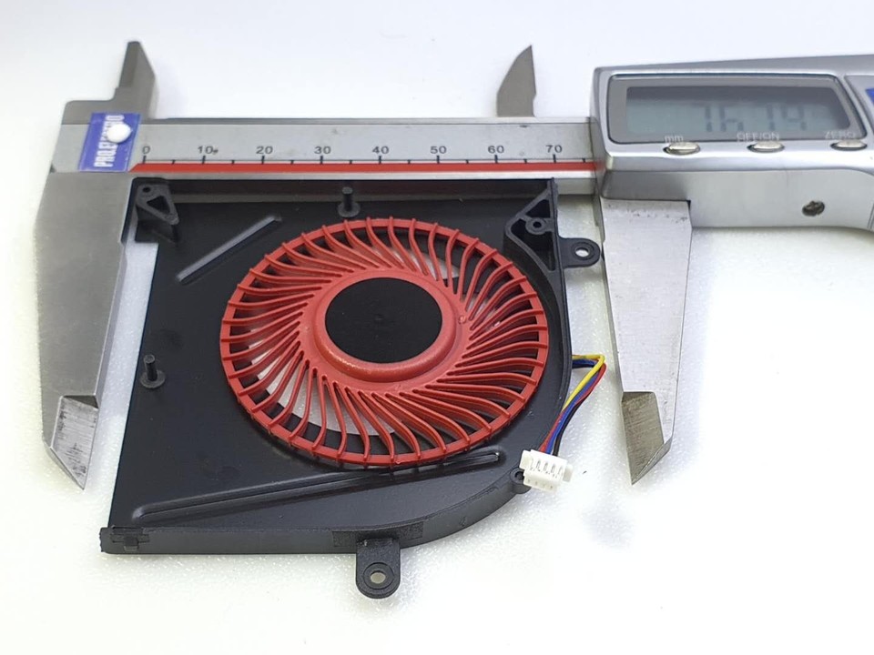 ASHATA GPU-Lüfter Für MSI Laptop – Ersatzlüfter Für GS63VR, GS73VR Serie, 4-Pin