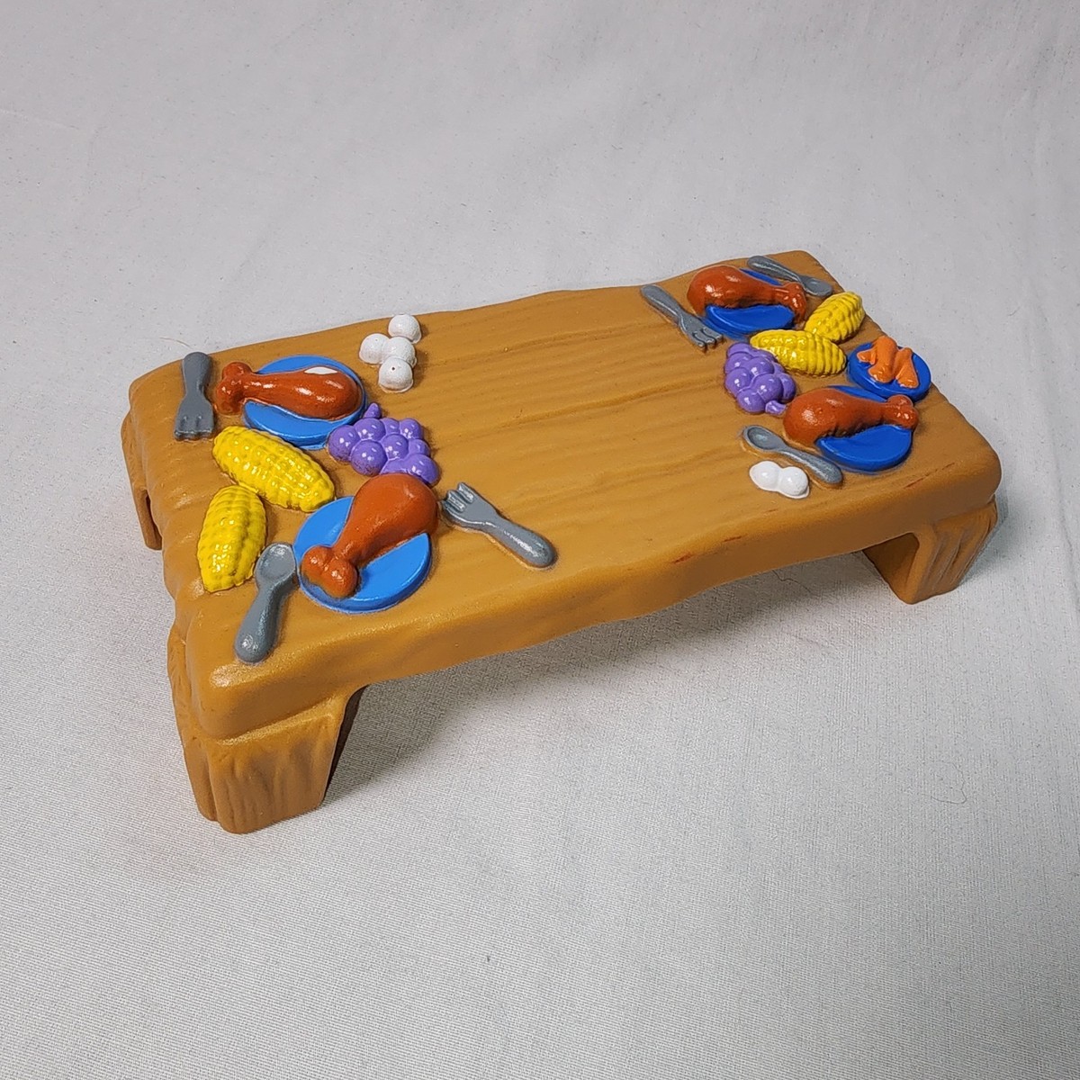 Fisher Price Little People Thanksgiving Feast Celebration Table Turkey Corn  Rare