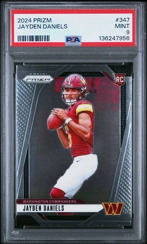 2024 Panini Prizm Football Jayden Daniels Rookie #347 PSA 9